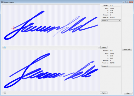 biometric signature verification curves